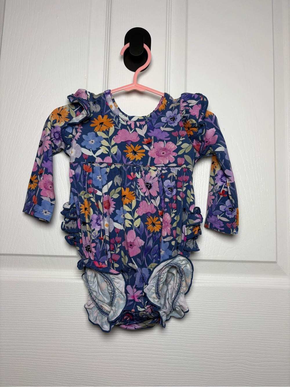 Little Sleepies Dusk Blooms Bubble Romper 3-6M NWOT Bamboo Floral